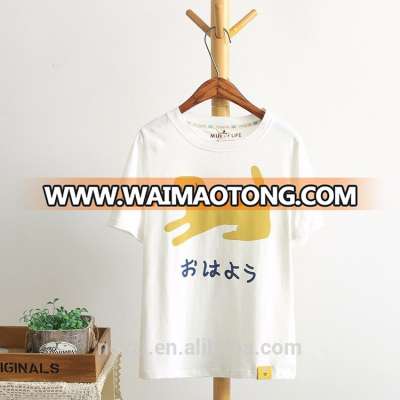 China apparel factory with competitive price OEM Tee white 100 combed cotton t shirts